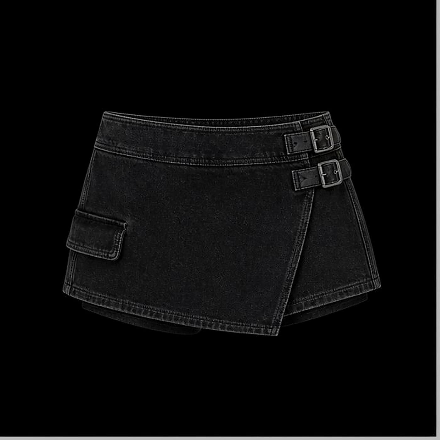 Frame Resin Skort, Micro Skort Denim Skirt