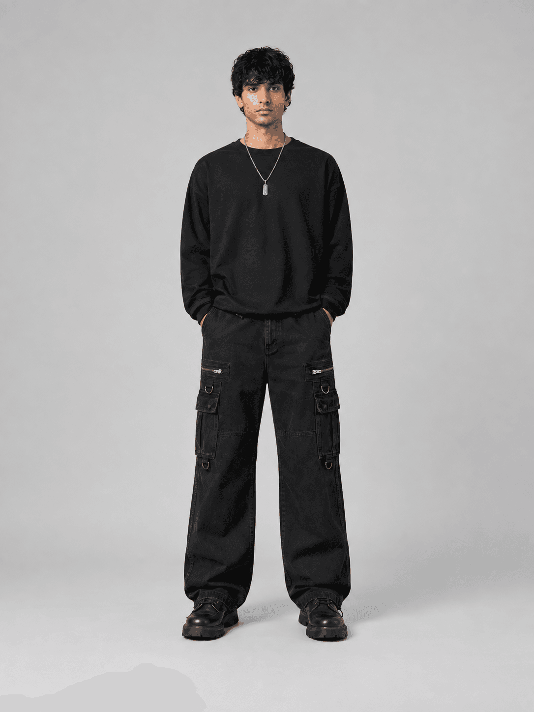 Rivet Tactical Cargo, Tactical Wide Denim Cargo