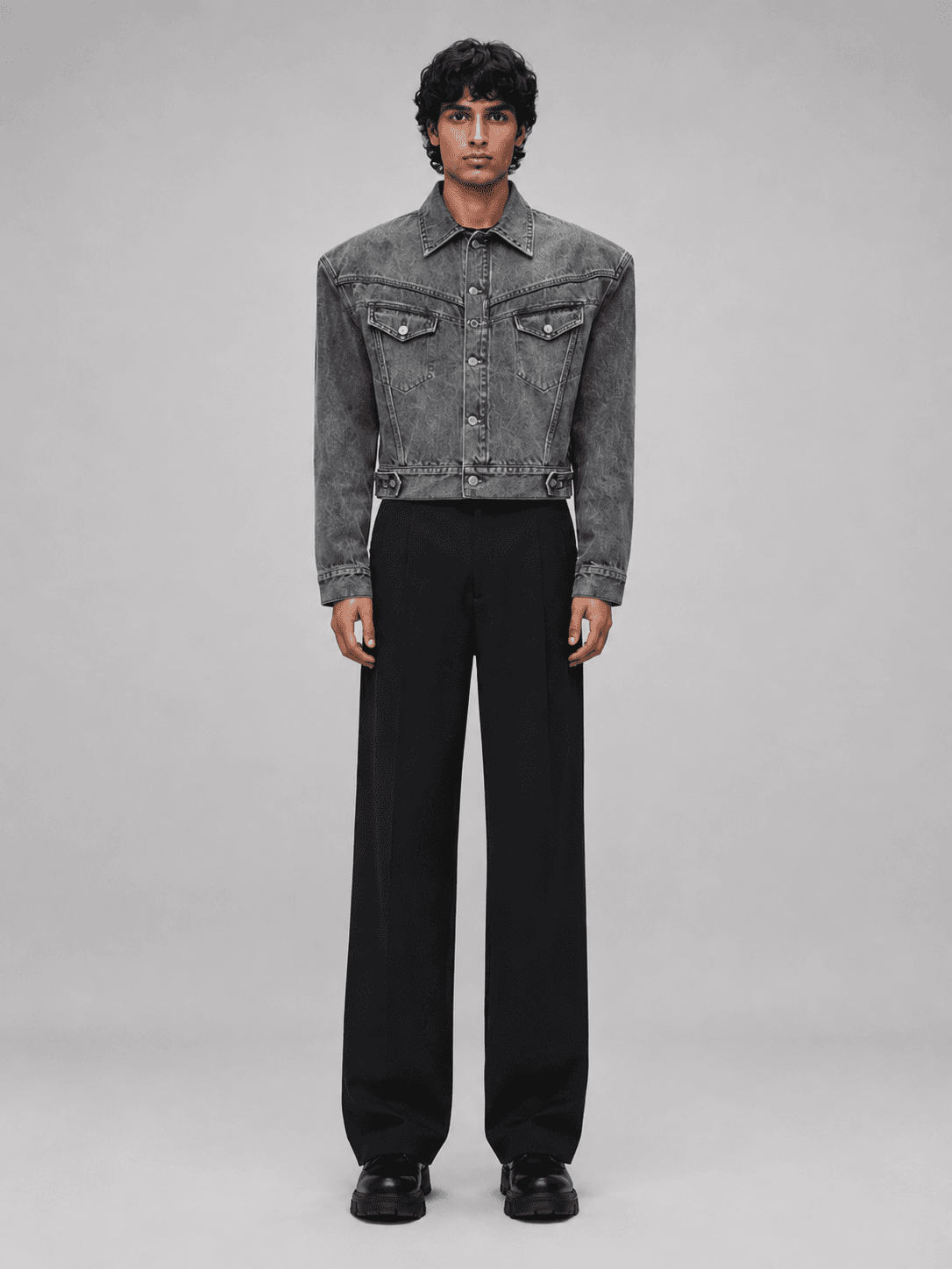 Static Cropped Trucker, Cropped Trucker Denim Jacket