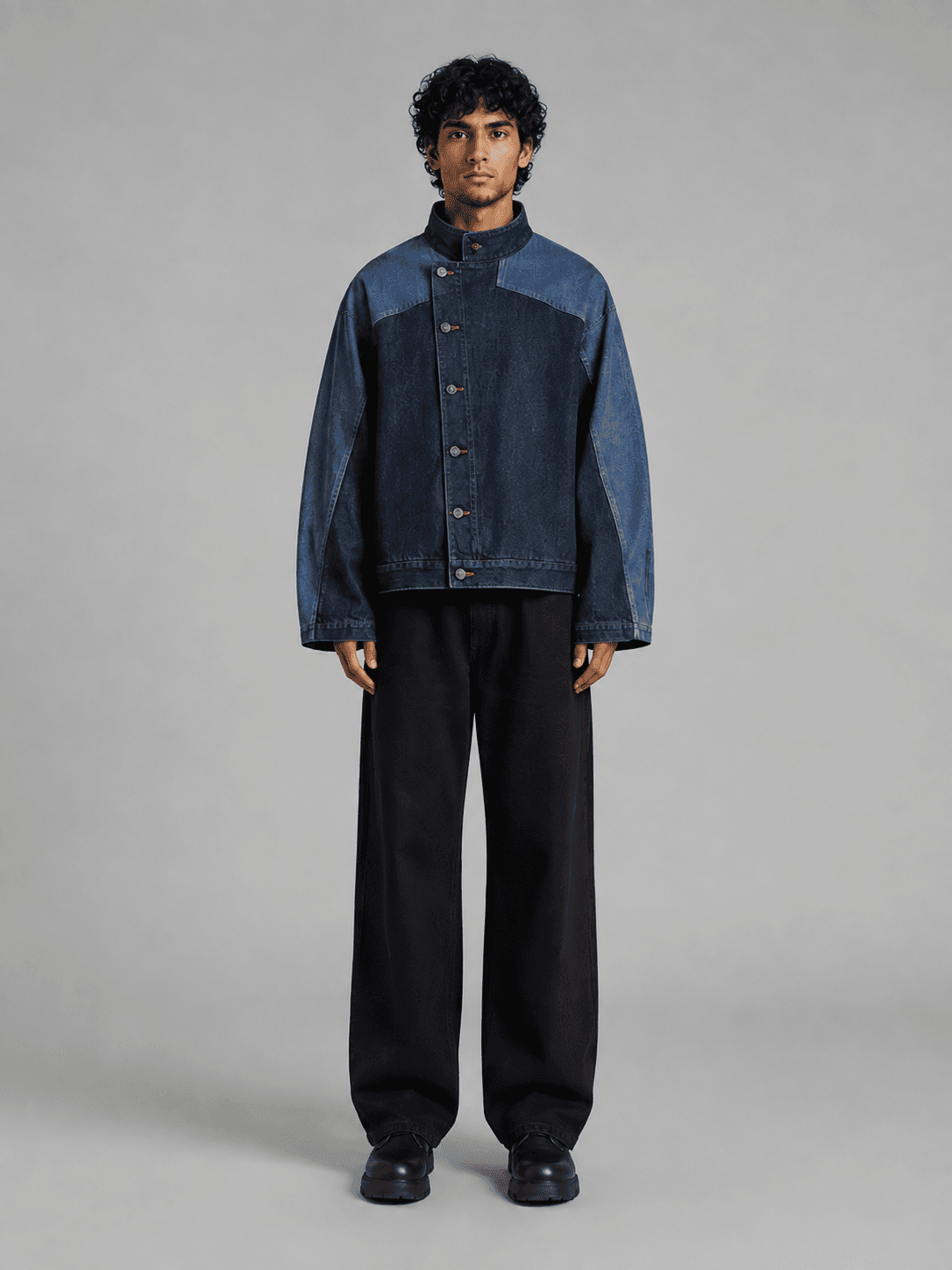 Static Panel Jacket, Panelled Jacket Denim Jacket