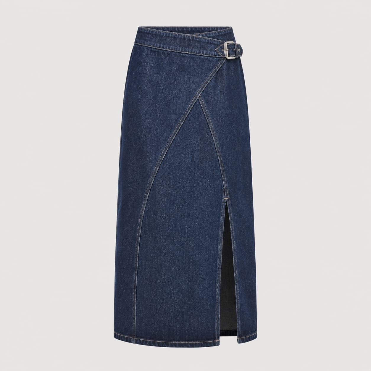 Orbit Wrap Maxi, Wrap Maxi Denim Skirt
