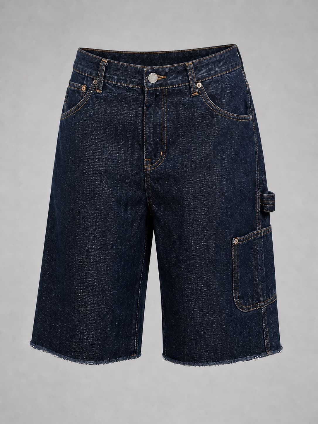 Rebel Longline Jort, Longline Denim Shorts