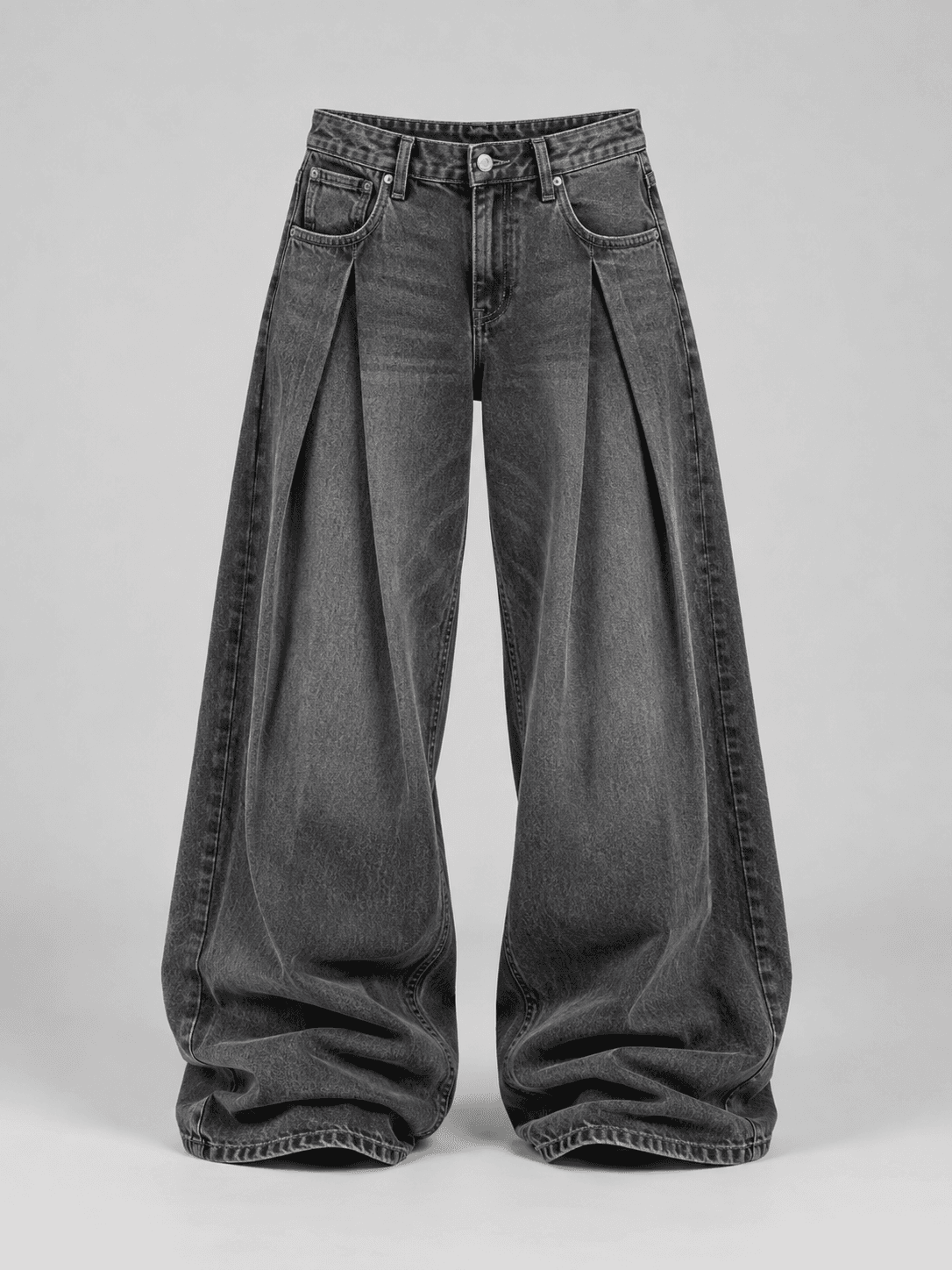 Sonic Pleat Baggy, Pleated Baggy Jeans