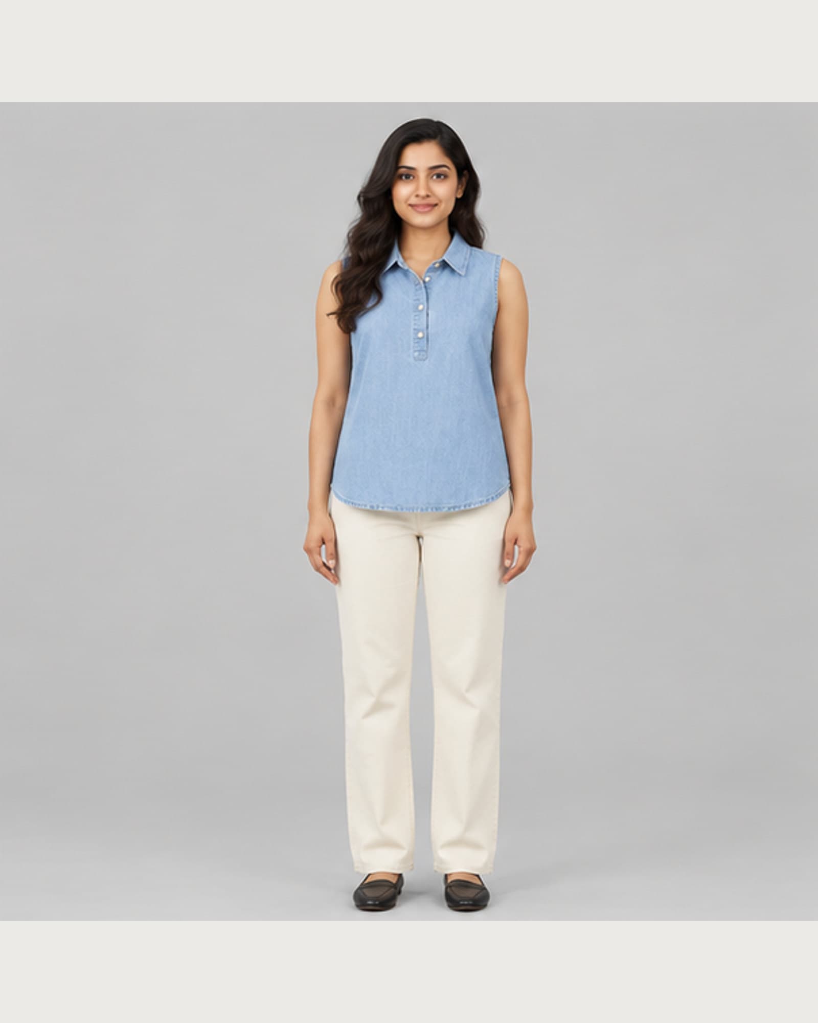 Summer Denim Popover
