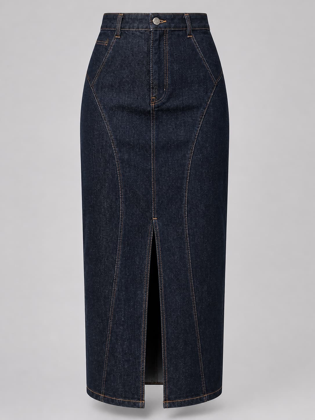 Trace Column Skirt, Column Maxi Denim Skirt