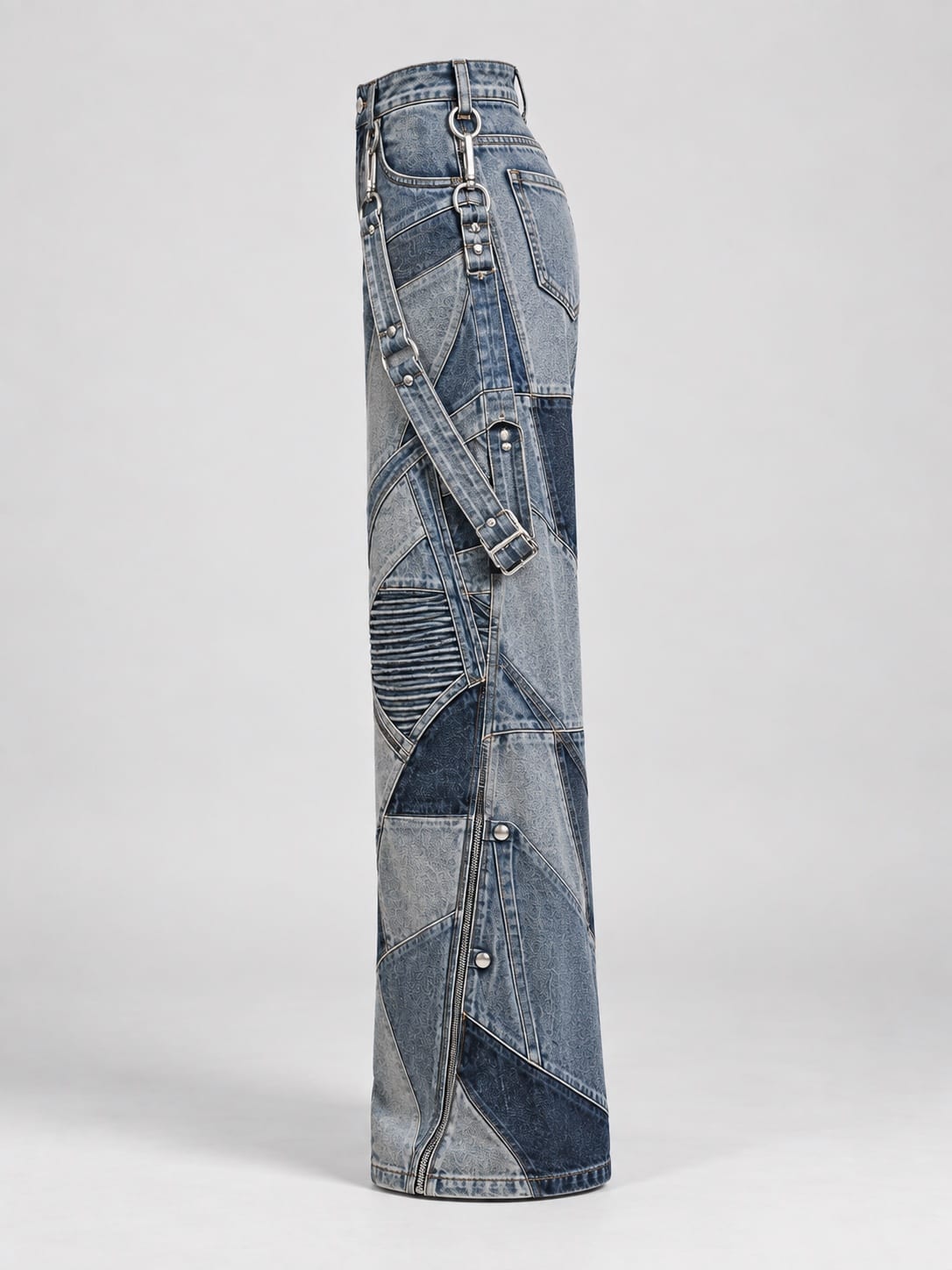 Mosaic Harness Jean — Side view