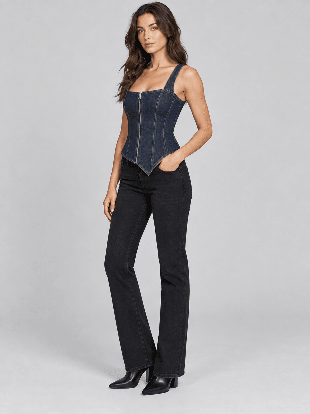 Contour Zip Corset — Side view