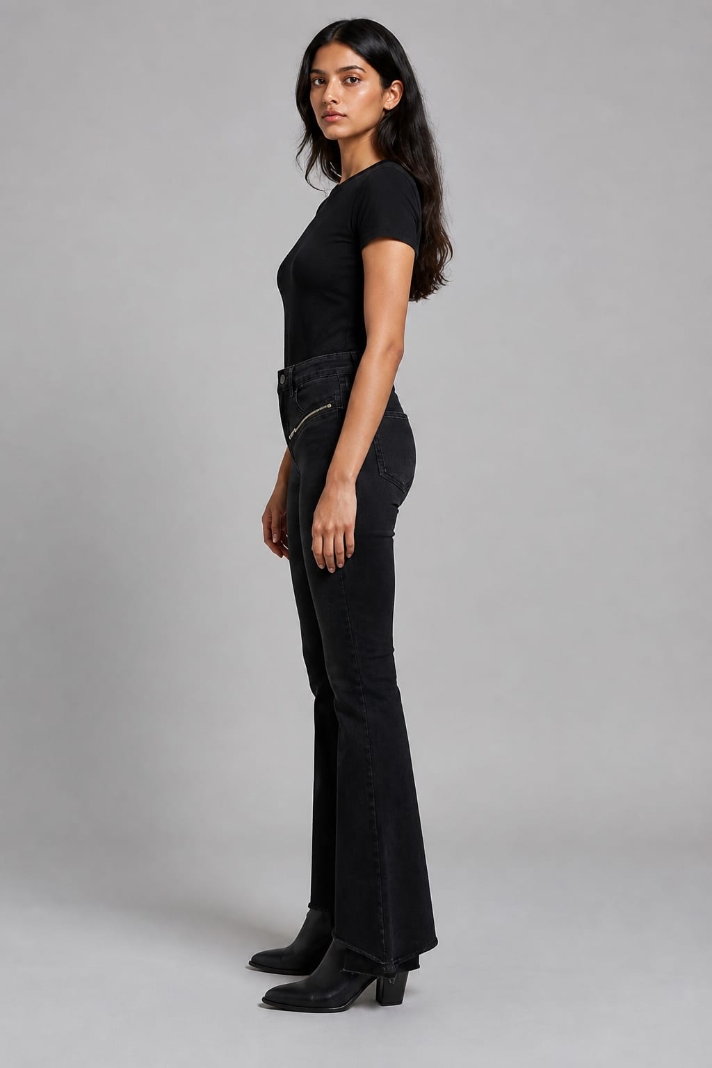 Eclipse Raw Bootcut — Side view