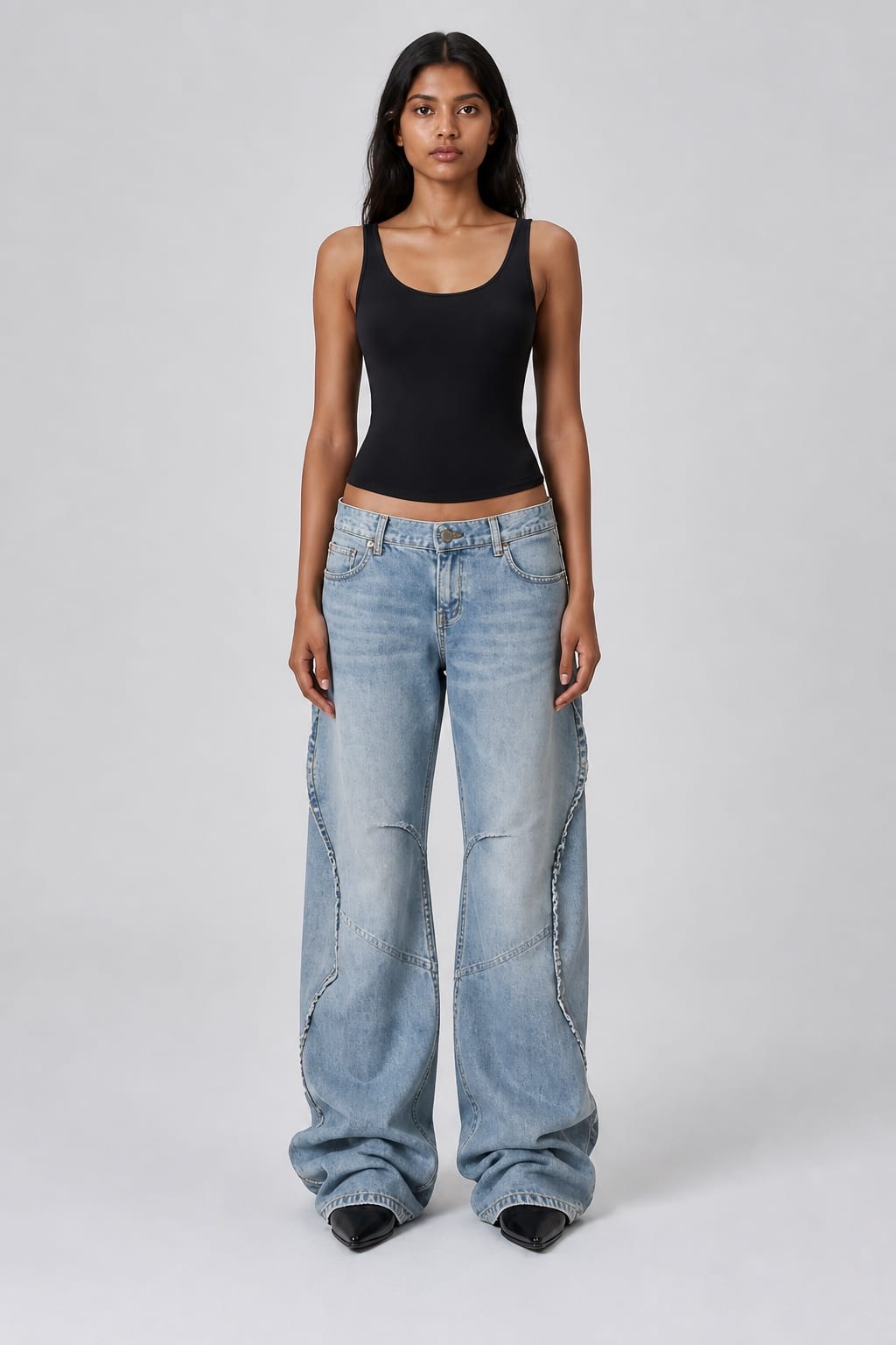 Kinetic Puddle Jean — Front view