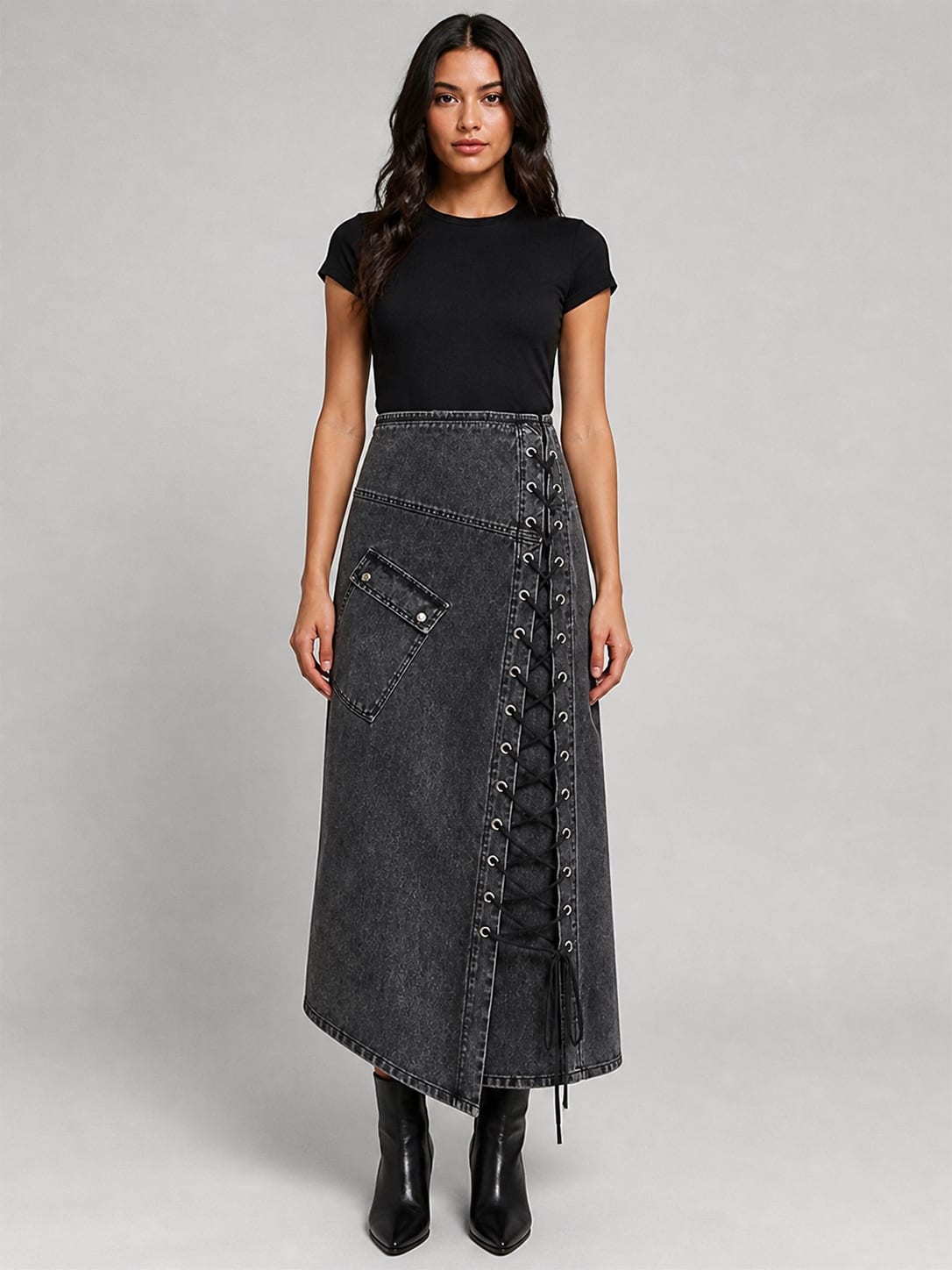 Lattice Lace Maxi — Front view