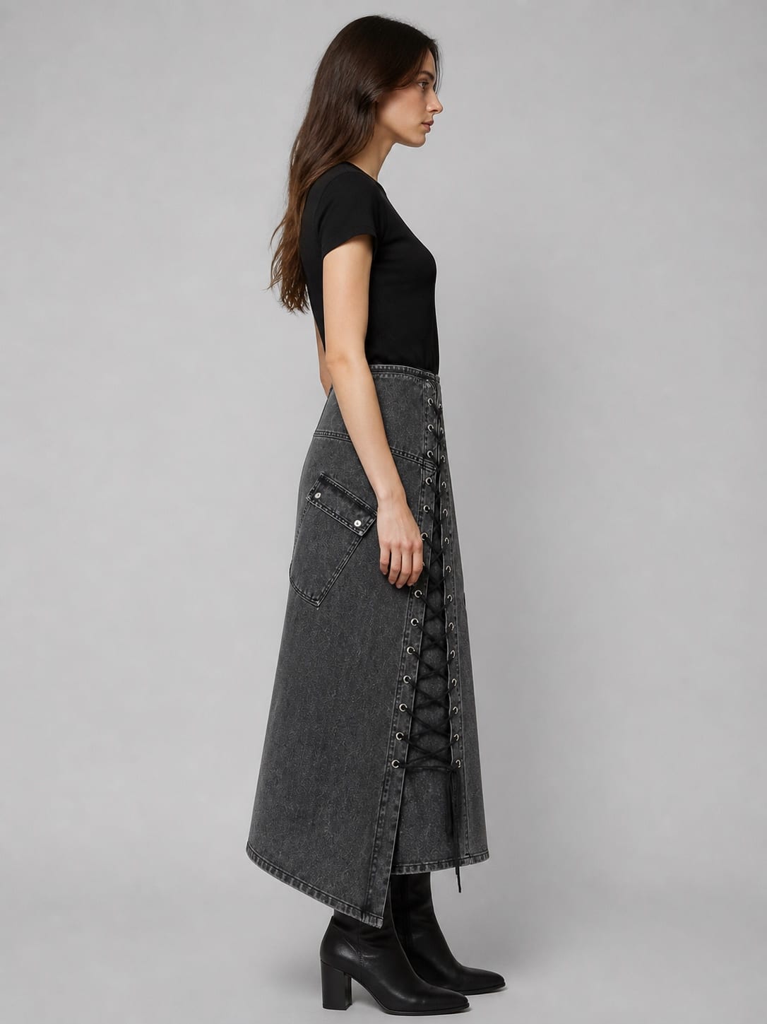 Lattice Lace Maxi — Side view
