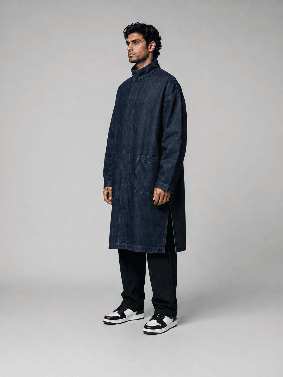 Boundary Longline Jacket — Side view
