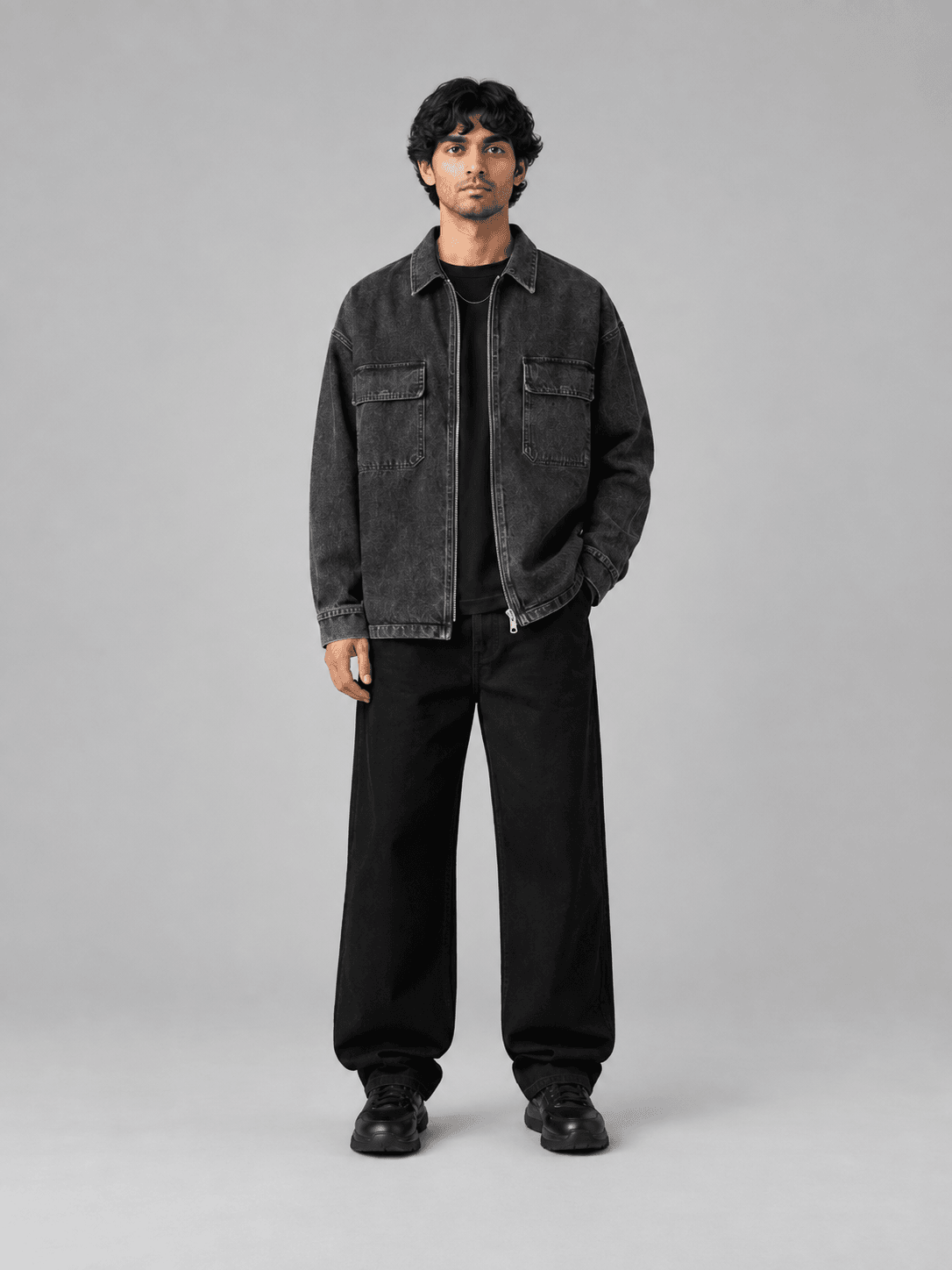 Current Zip Overshirt — Front view