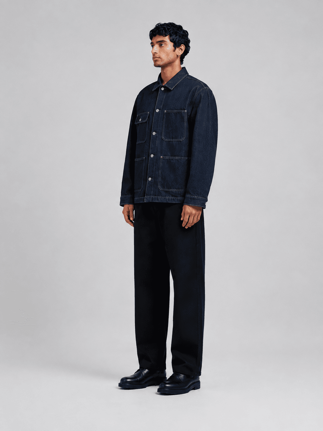Gridline Chore Jacket — Side view