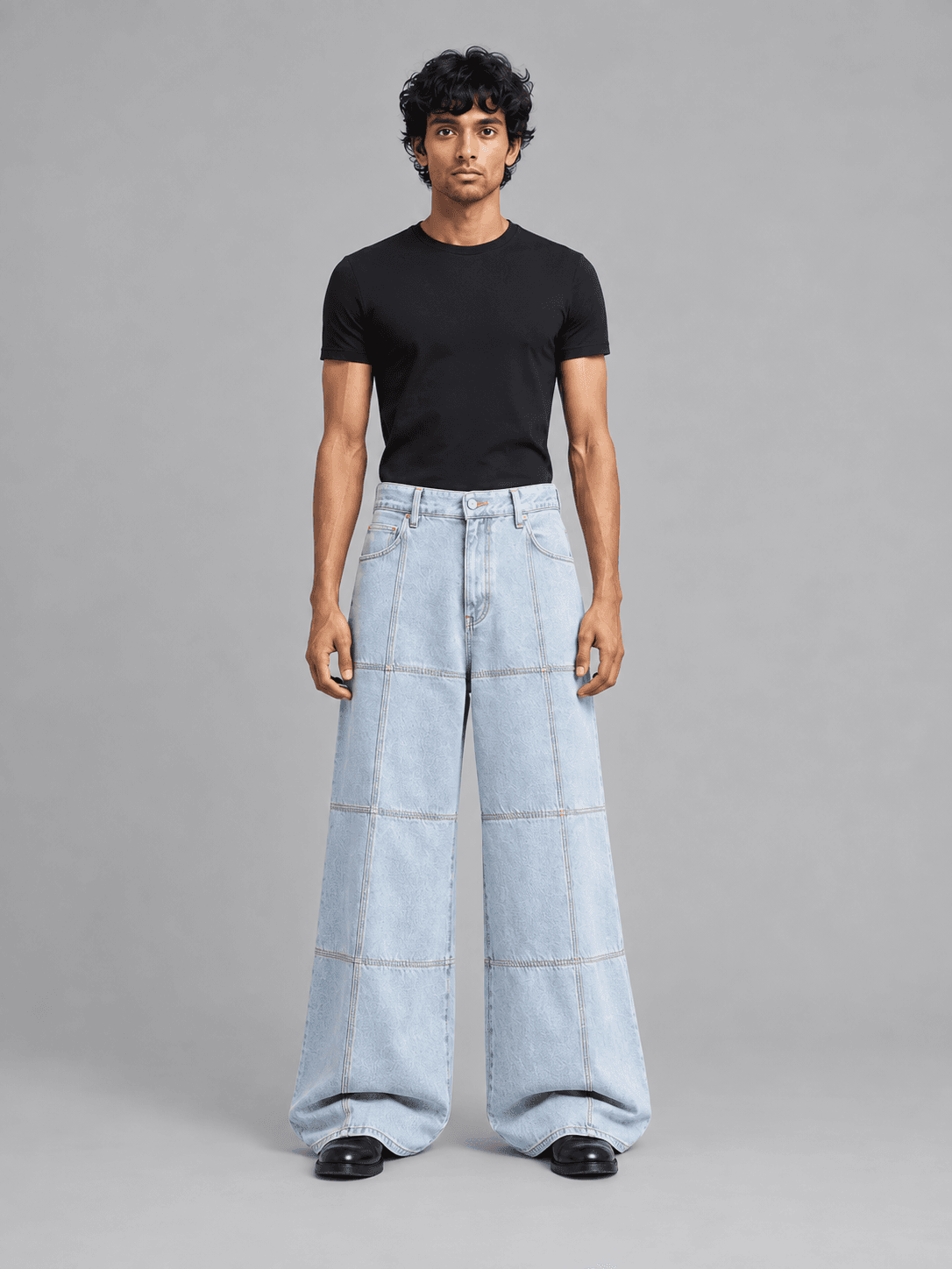 Gridline Wide Jean — Front view