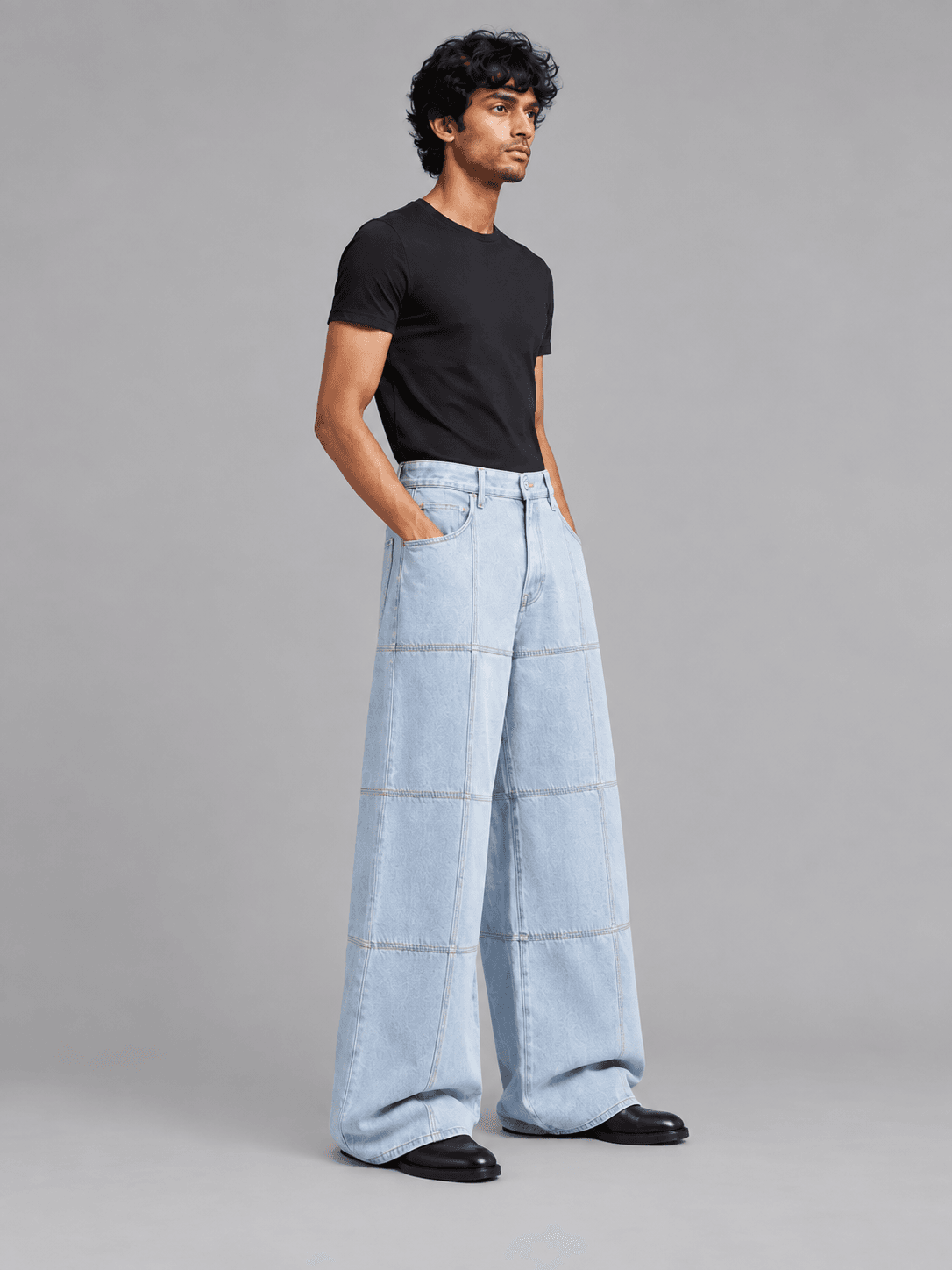 Gridline Wide Jean — Side view
