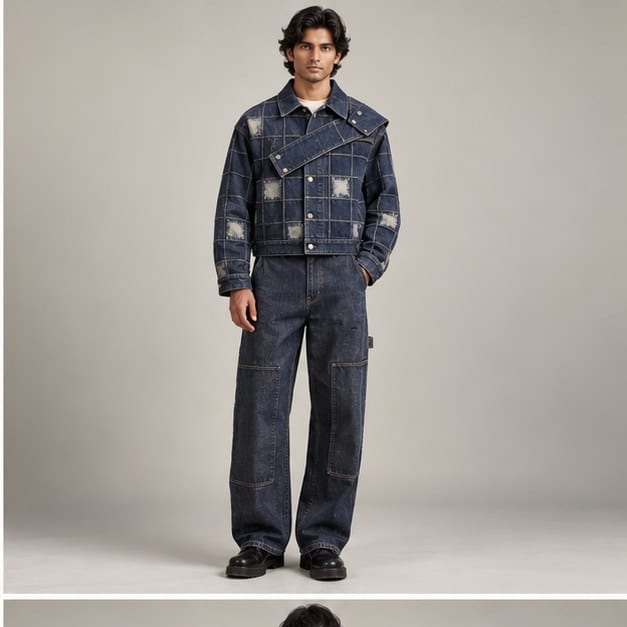 Pilgrim Grid Jacket — Front view