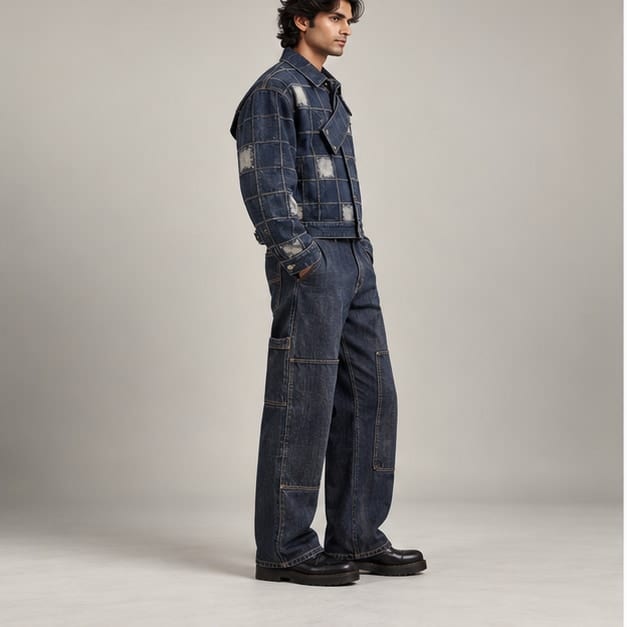 Pilgrim Grid Jacket — Side view