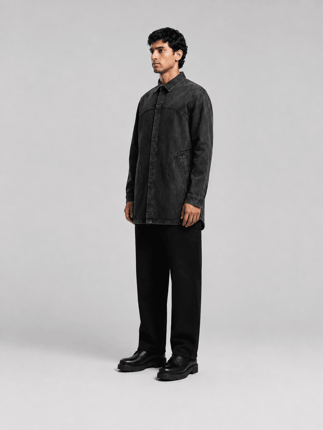 Monolith Overshirt — Side view