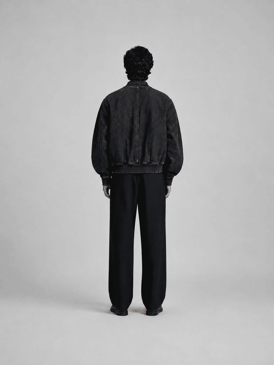 Nightshift Denim Bomber — Back view