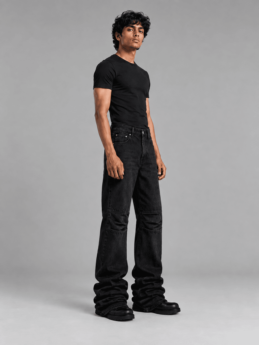 Nightshift Stack Jean — Side view