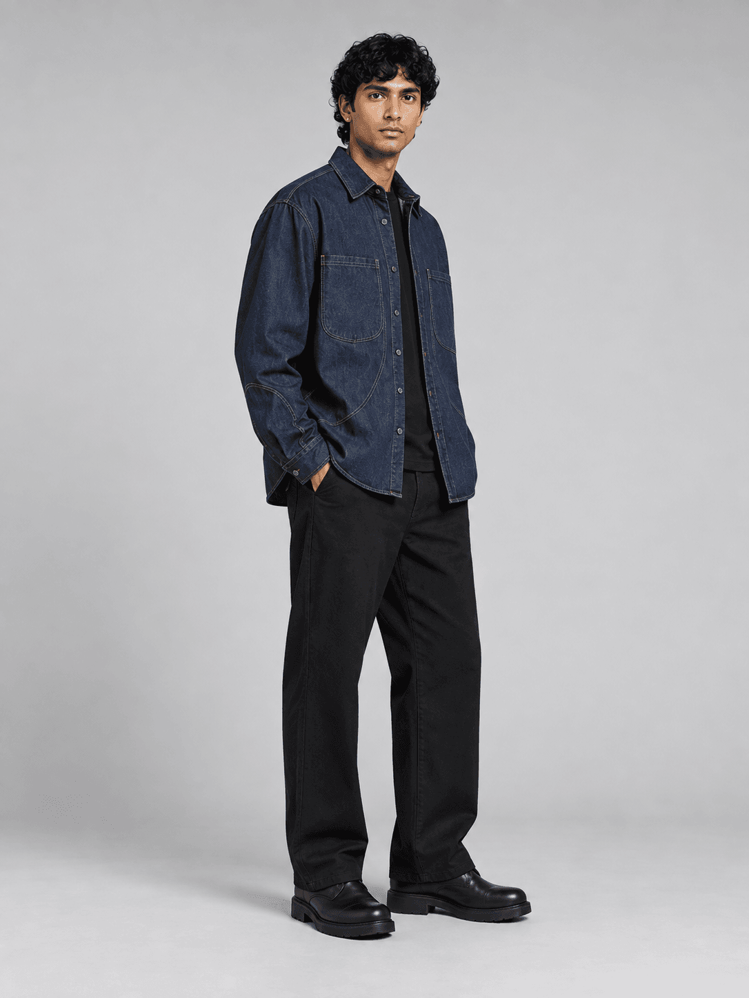 Orbit Panel Overshirt — Side view
