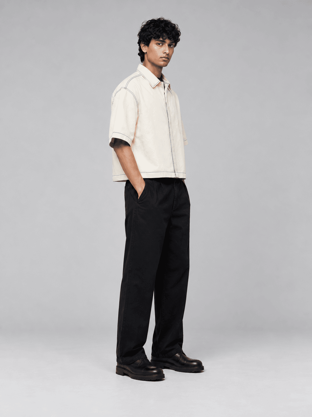 Phase Box Shirt — Side view