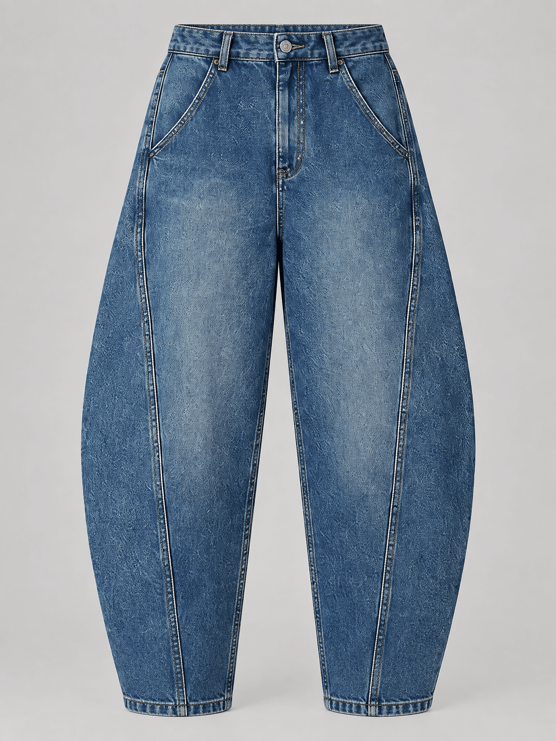 Relay Barrel Jean — Studio render