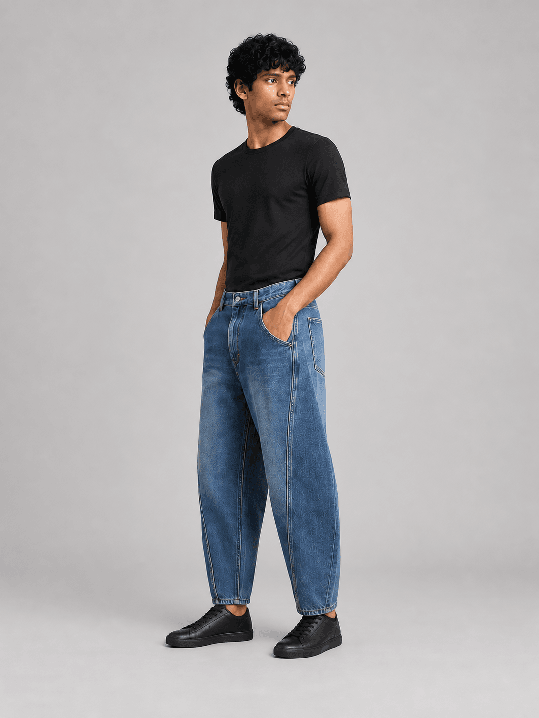 Relay Barrel Jean — Side view