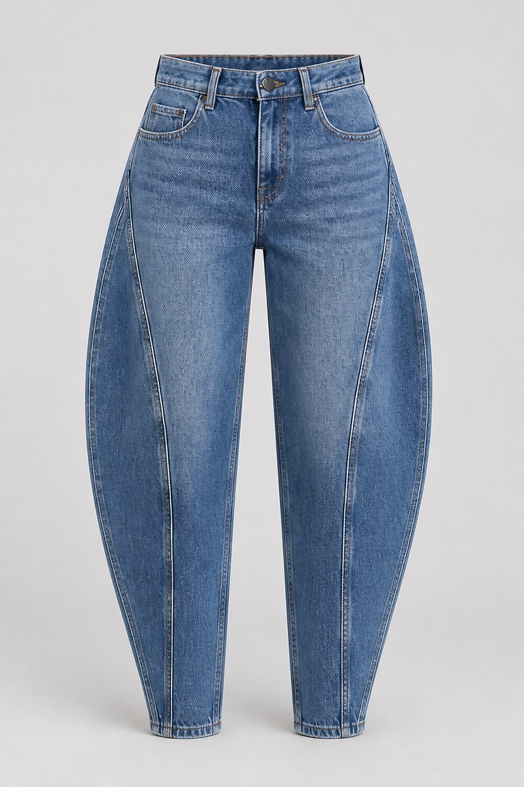 Orbit Barrel Jean — Studio render