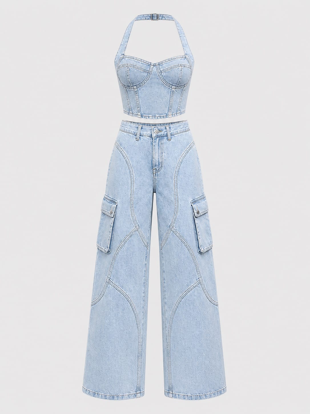 Phase Denim Set — Studio render