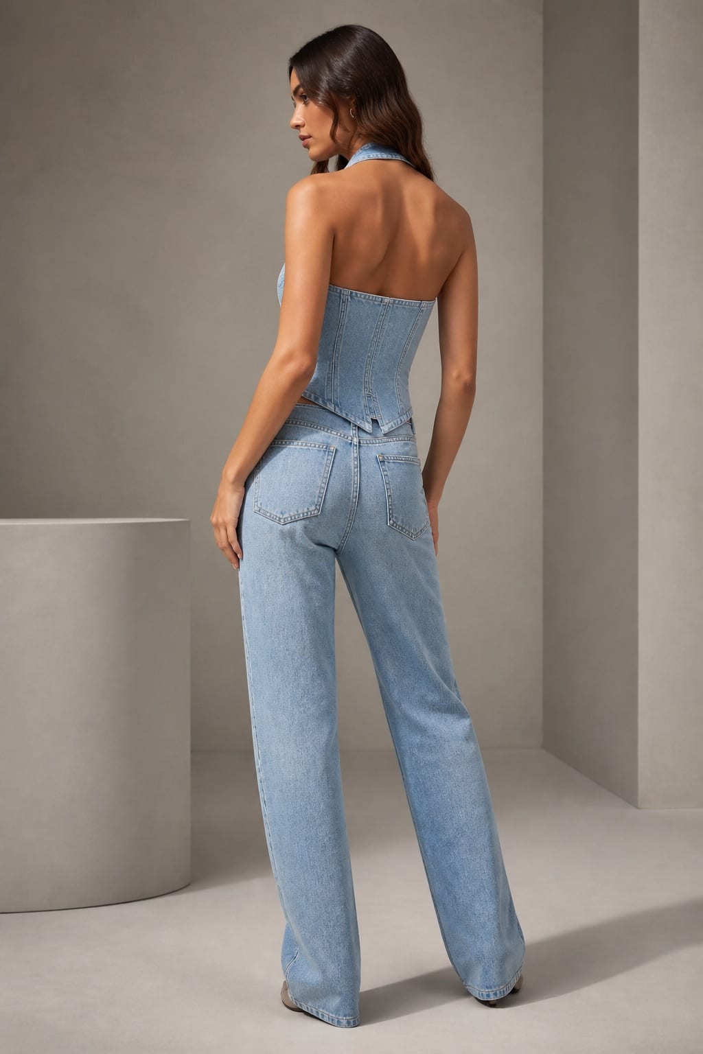 Pulse Halter Vest — Back view