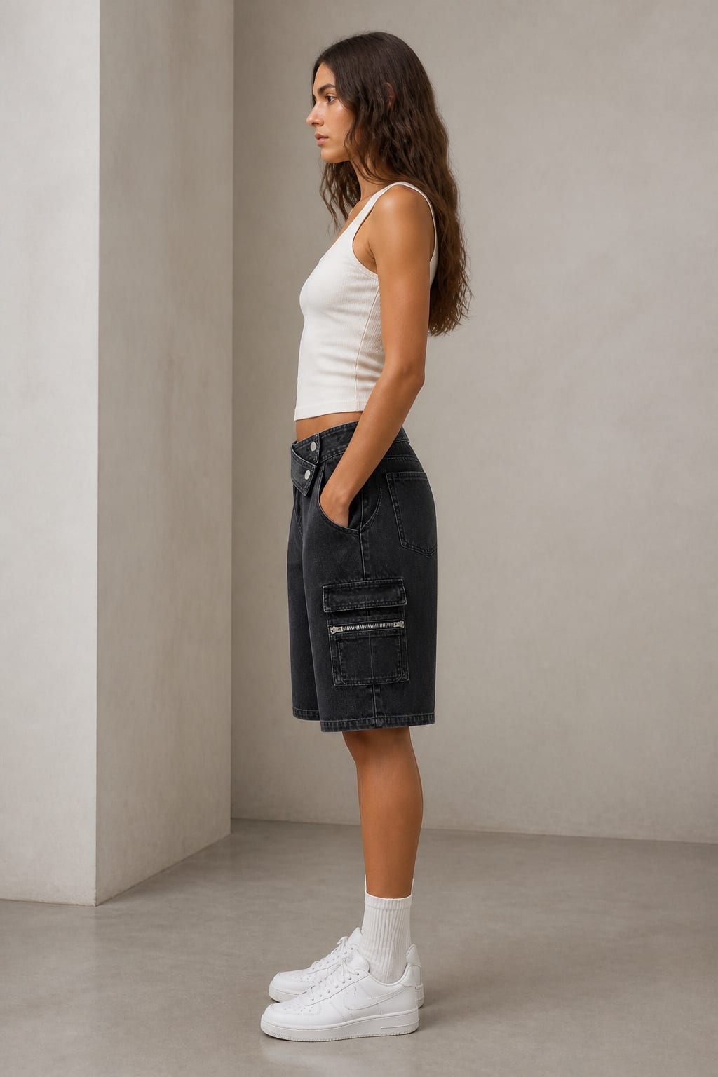 Relay Cargo Jort — Side view