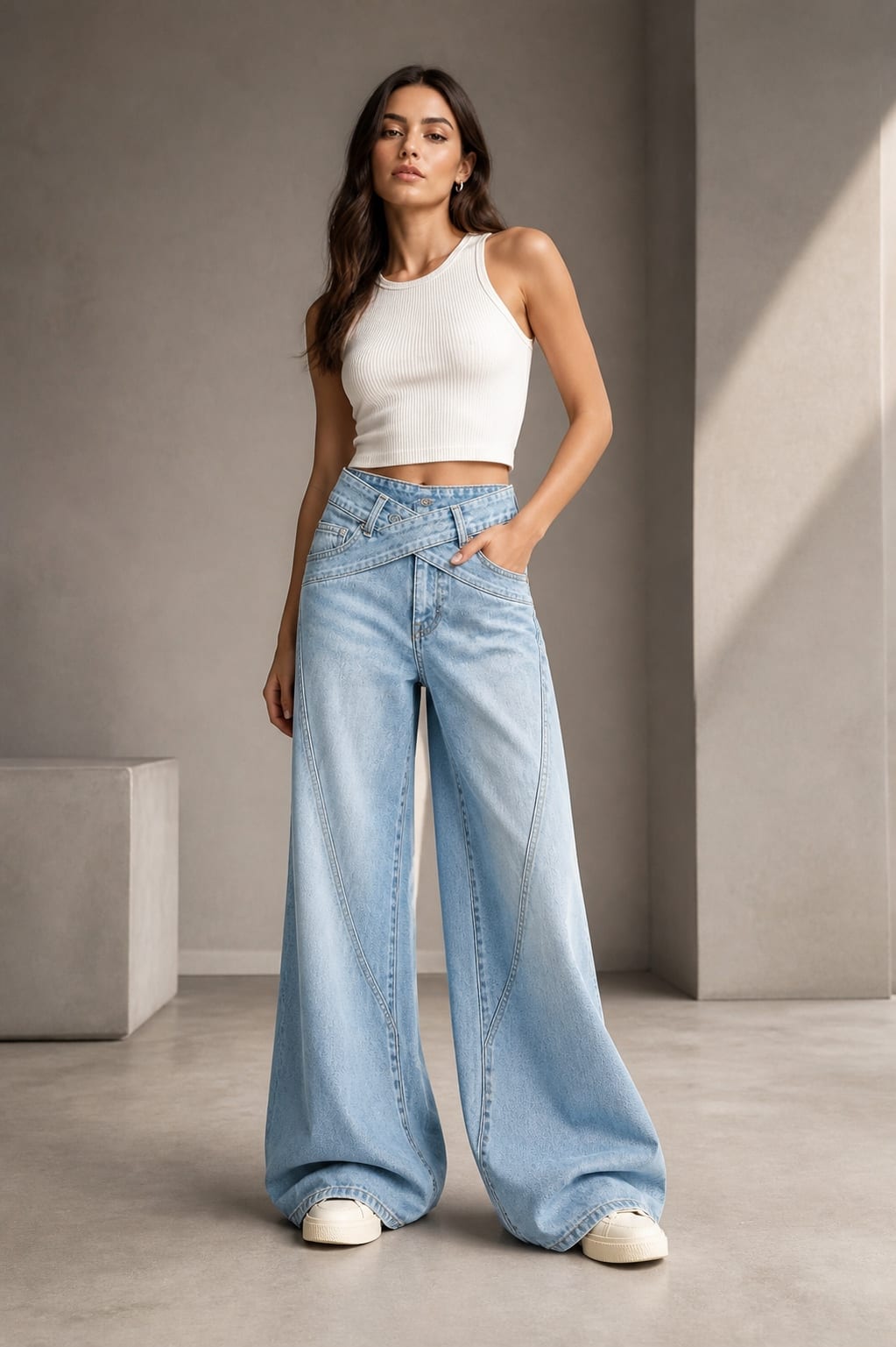 Vertex Crosswide Jean — Front view