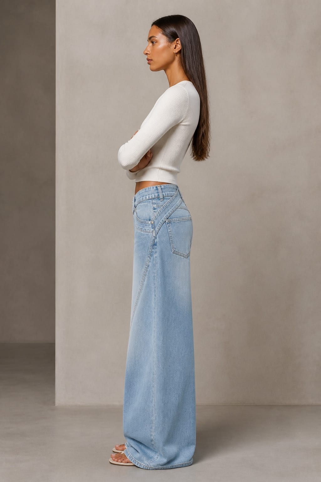 Vertex Crosswide Jean — Side view
