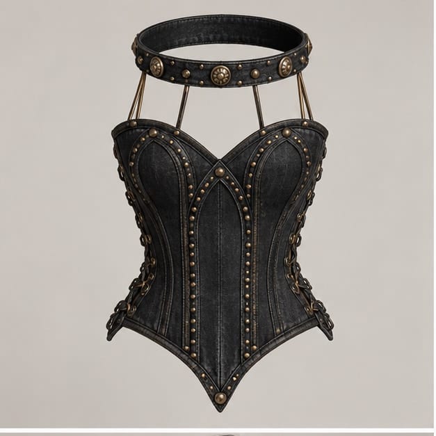 Halo Shrine Corset — Studio render