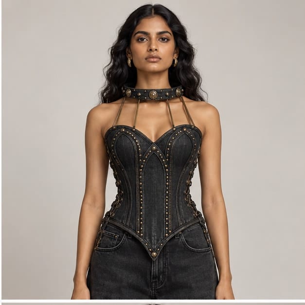 Halo Shrine Corset — Front view