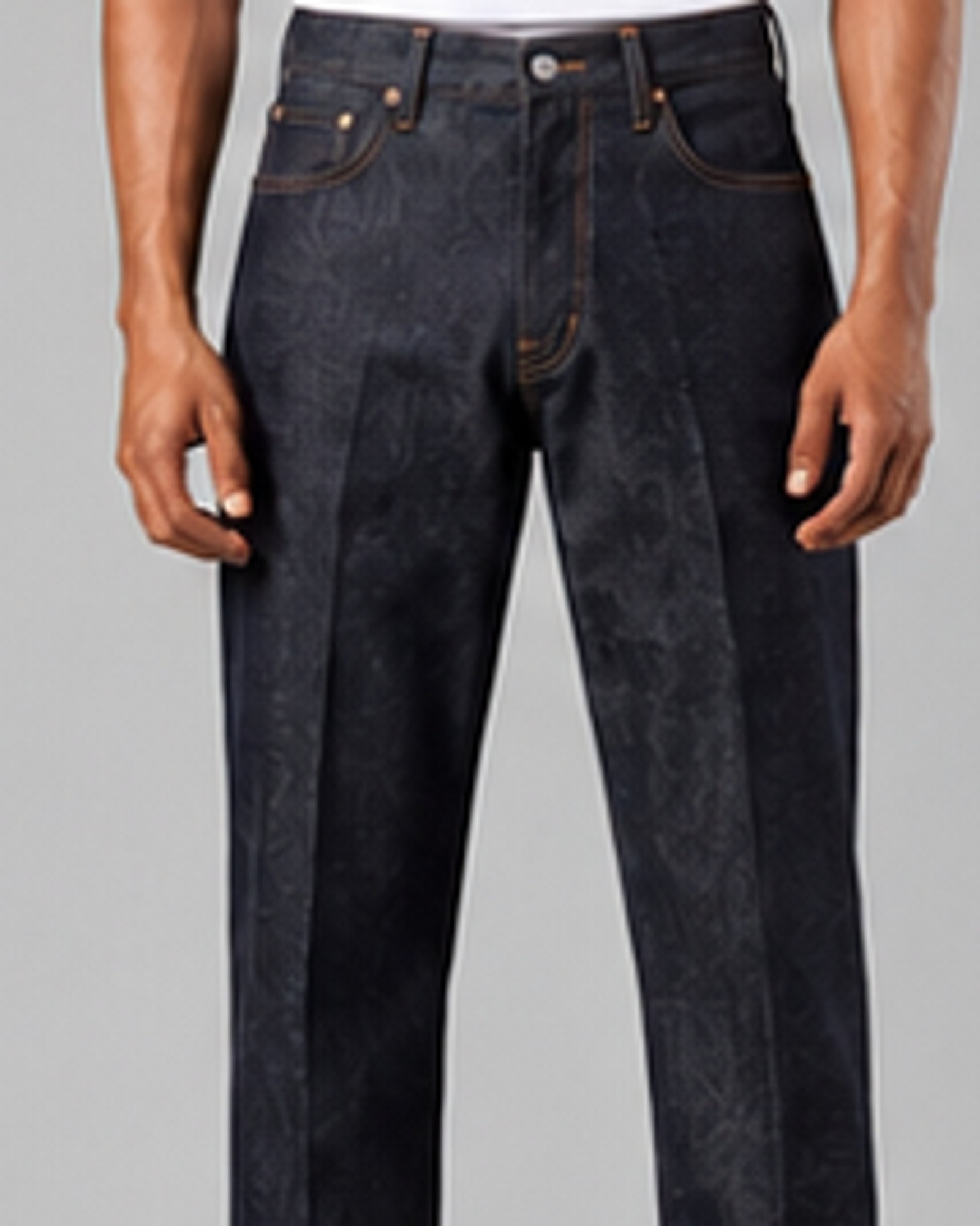 Axis Raw Straight — fabric and seam detail
