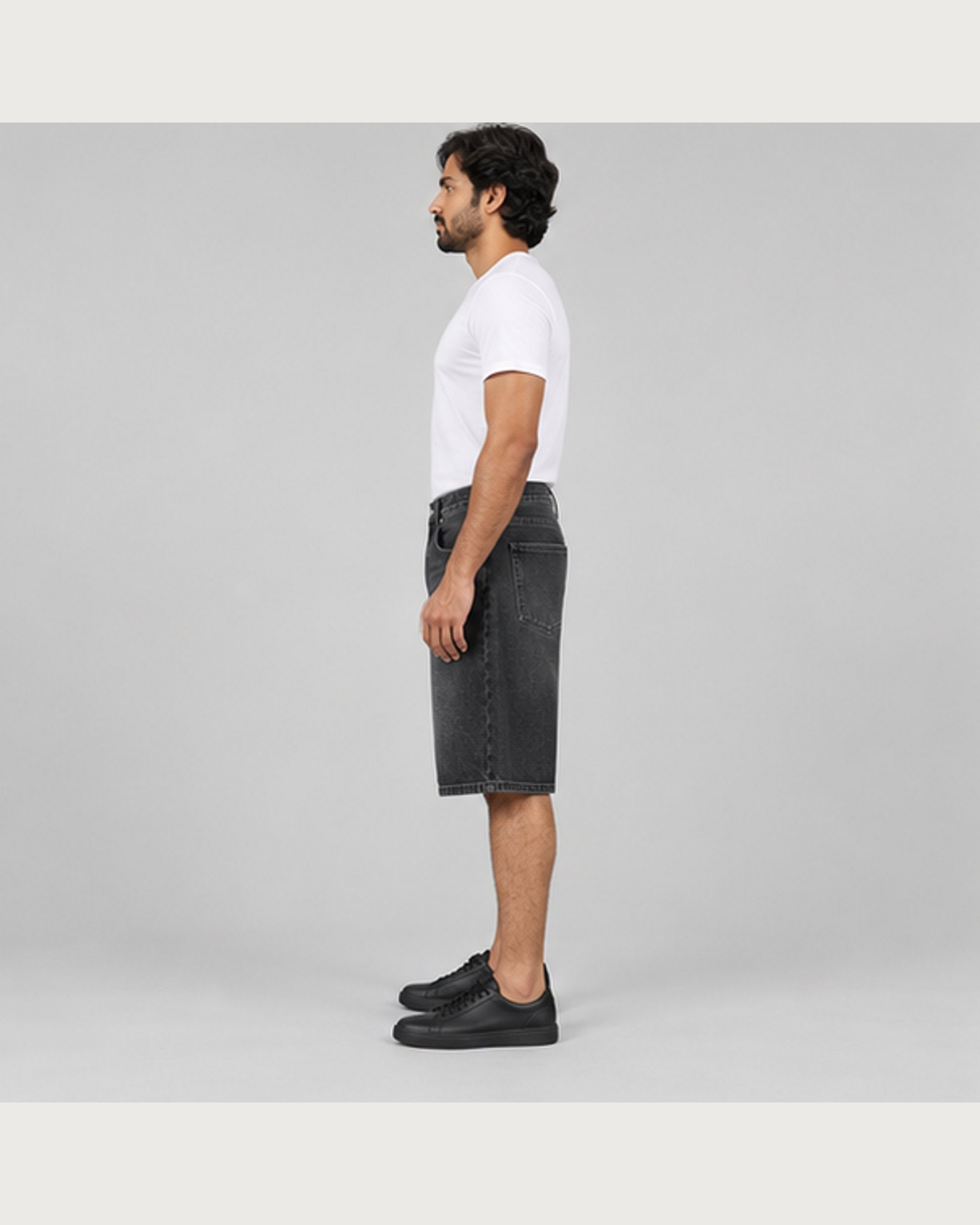 Dock Black Jort — on model, side