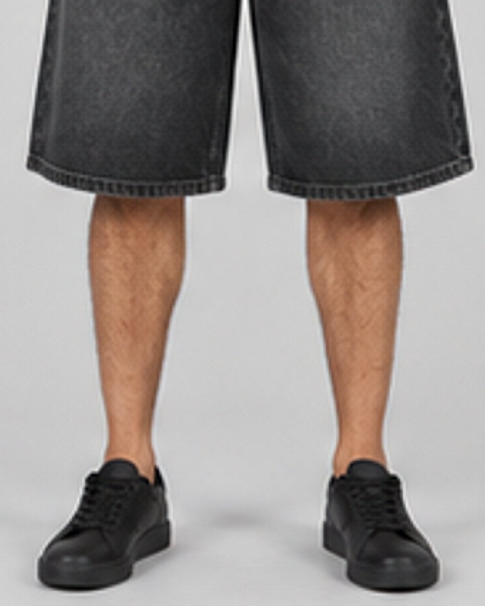 Dock Black Jort — hem and finish detail