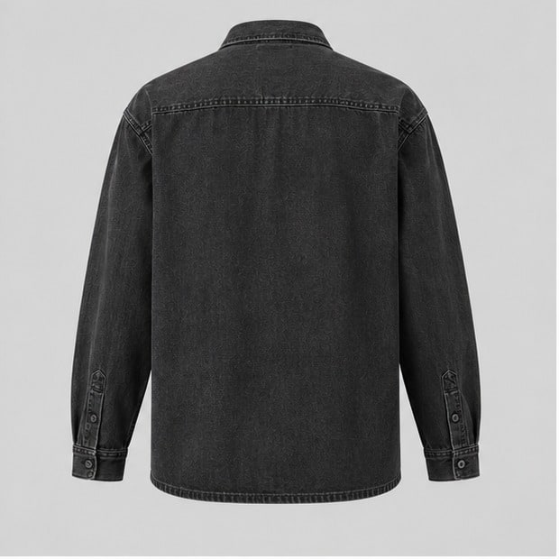 Transit Denim Overshirt — view 4